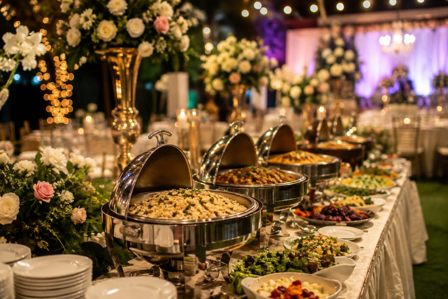 Full-Service Event Catering presentation at Magnoliya Grand